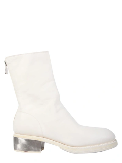 Shop Guidi Boots With Zip In Bianco