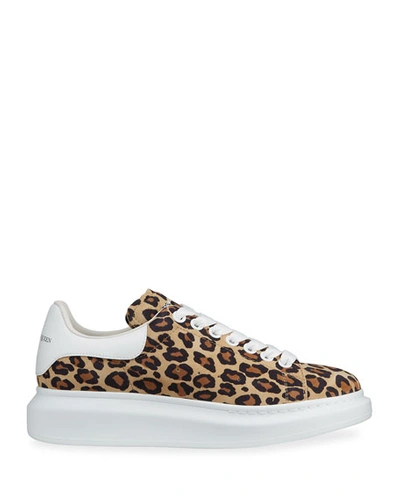 Shop Alexander Mcqueen Oversized Sneakers In Leopard