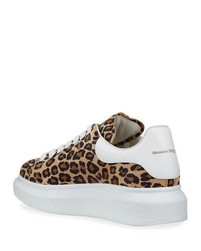Shop Alexander Mcqueen Oversized Sneakers In Leopard