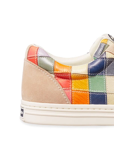 Shop Tory Burch Classic Court Patchwork Low-top Sneakers In Multi Patchwork