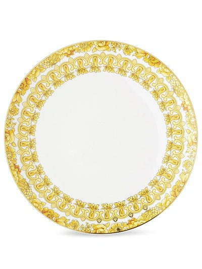 Shop Versace Medusa Rhapsody Plate (21cm) In White
