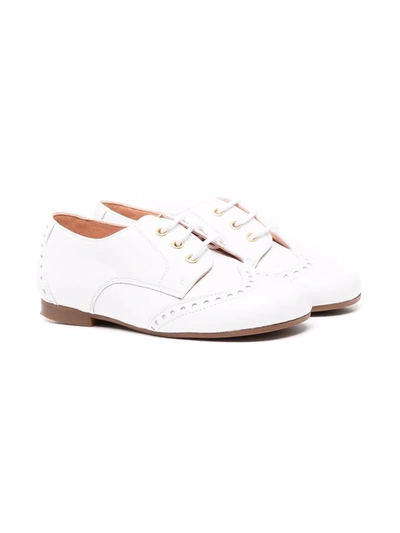 Clarys Embossed Derby Shoes In 白色
