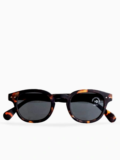 Shop Izipizi C Sun Tortoise Sunglasses In Maculato
