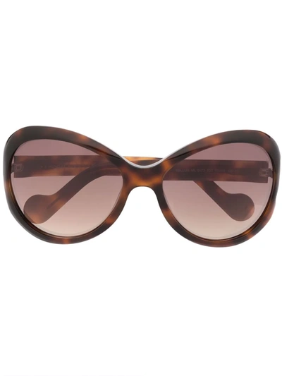 Moncler Bellux Cat Eye-frame Sunglasses In Braun