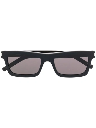 Shop Saint Laurent Sl 461 Betty Rectangle-frame Sunglasses In Schwarz