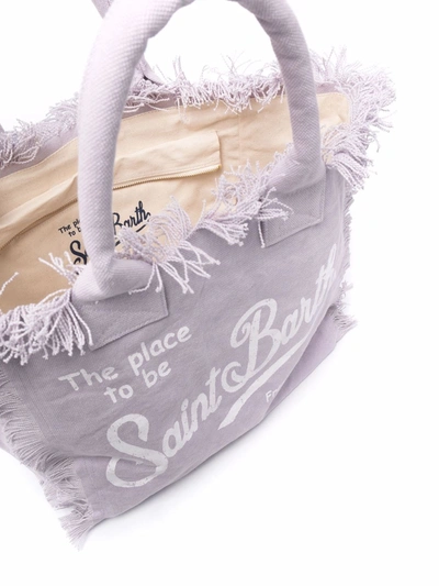 Shop Mc2 Saint Barth Vanity Shopping Bag In Violet