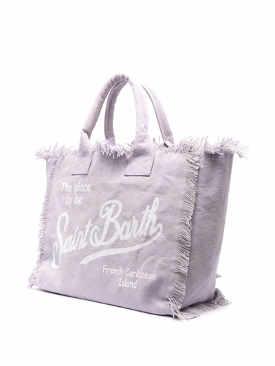 Shop Mc2 Saint Barth Vanity Shopping Bag In Violet