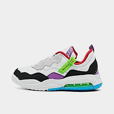 Shop Nike Jordan Little Kids' Ma2 Casual Shoes In White/university Red/black/purple Nebula/electric Green/blue Fury