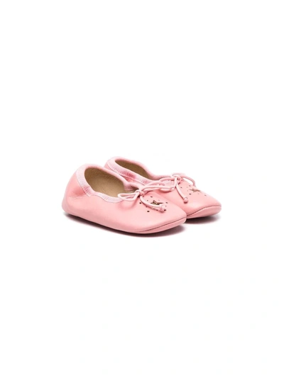 Shop Pèpè Rosa Crib Shoes In Pink