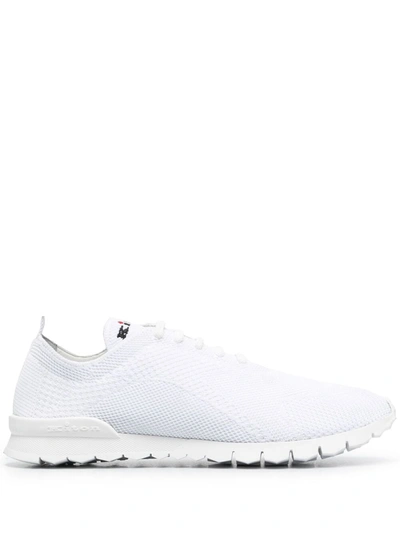 Shop Kiton Cotton Sneakers In White