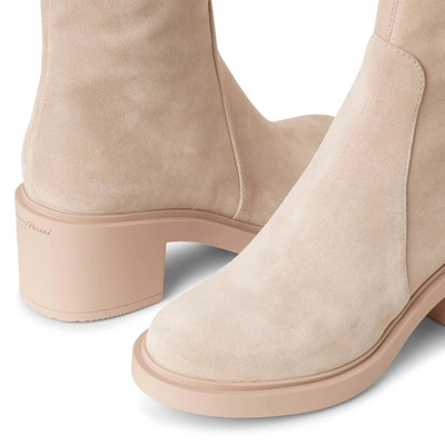 Shop Gianvito Rossi Exton Beige Suede Boots