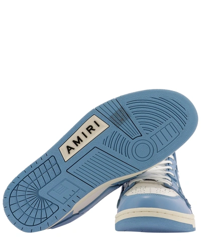 Shop Amiri "skel Top" Sneakers In Light Blue