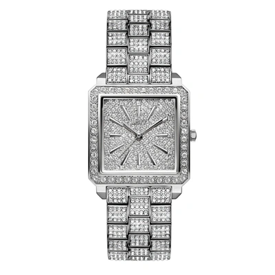 Shop Jbw Cristal Quartz Diamond Crystal Silver Dial Ladies Watch J6386c