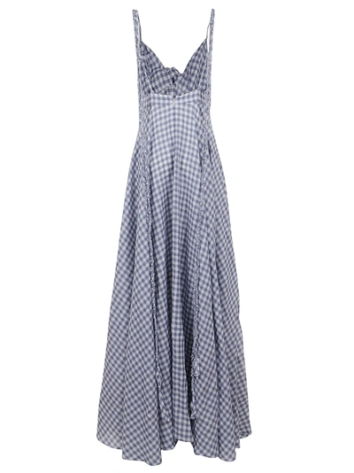 Shop Alanui Women's Blue Linen Dress