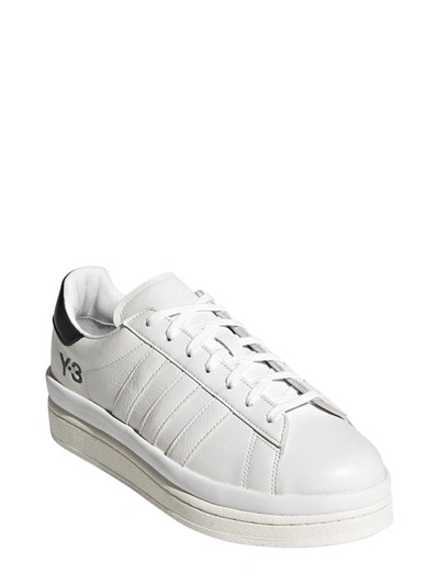 Shop Adidas Y-3 Yohji Yamamoto Women's White Leather Sneakers