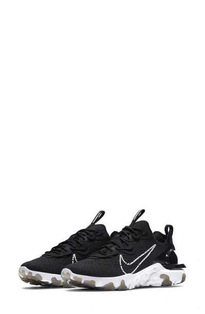 Shop Nike React Vision Sneaker In Black/ White/ Black
