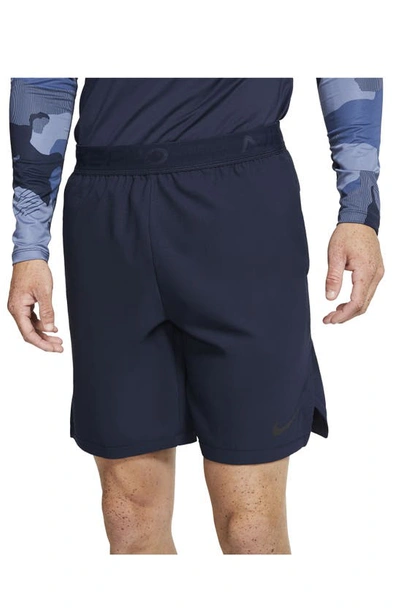 Shop Nike Dri-fit Pro Flex Vent Max Athletic Shorts In Obsidian/ Black