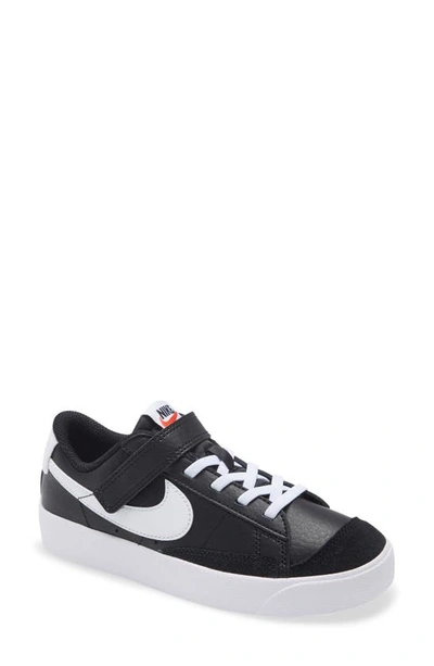 Shop Nike Kids' Blazer Low '77 Low Top Sneaker In Black/ White/ Black
