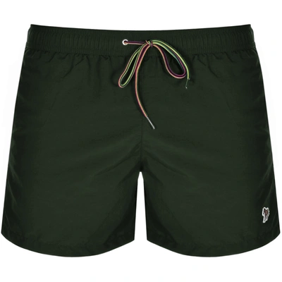 Shop Paul Smith Ps By  Swim Shorts Green