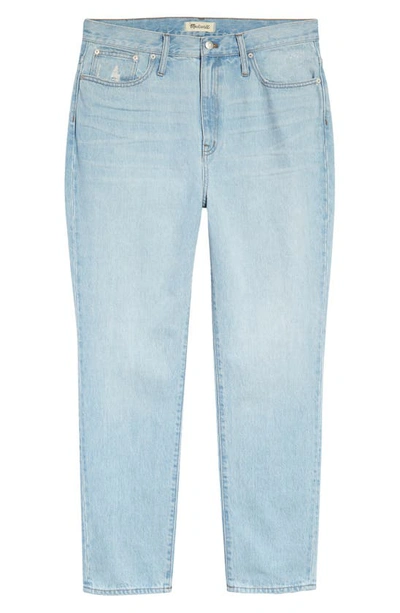 Shop Madewell Classic Full Length Straight Leg Jeans In Fitzgerald Wash