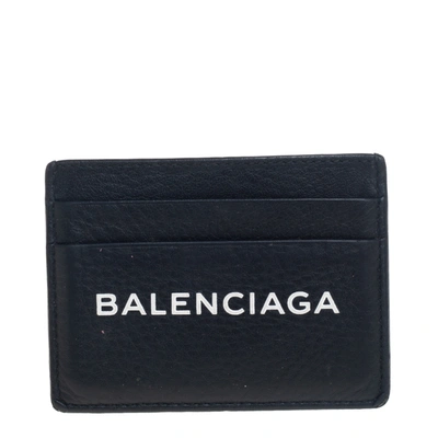 Pre-owned Balenciaga Black Leather Everyday Card Holder