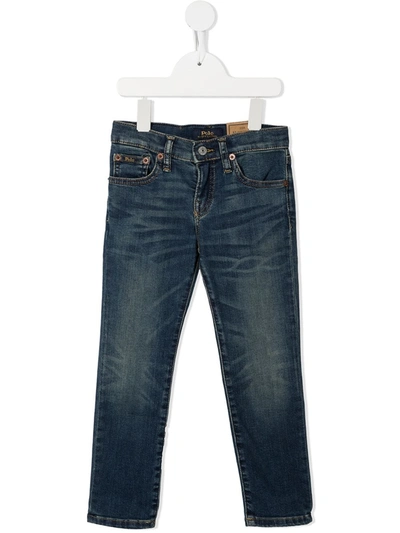 Shop Ralph Lauren Elridge Skinny-fit Jeans In Blue