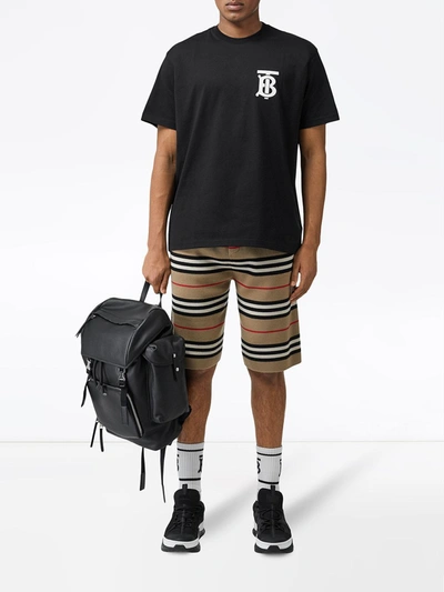 Shop Burberry T-shirts And Polos Black