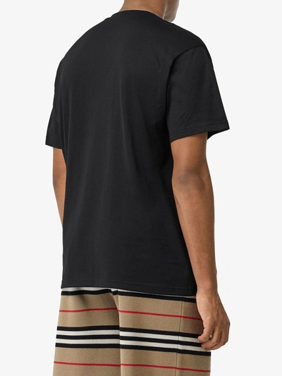 Shop Burberry T-shirts And Polos Black