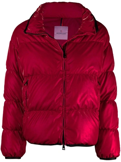 Shop Moncler Red Grenit Down Jacket