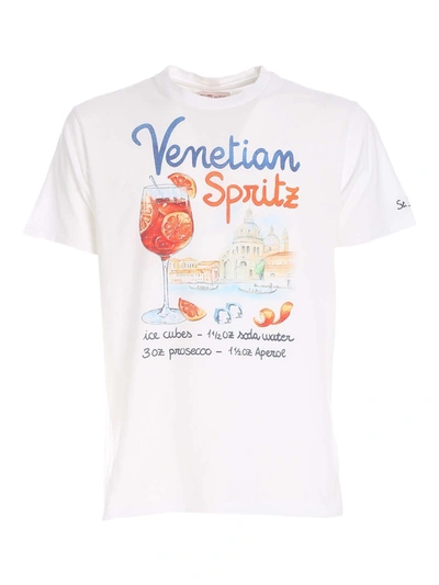 Shop Mc2 Saint Barth Venetian Spritz T-shirt In White