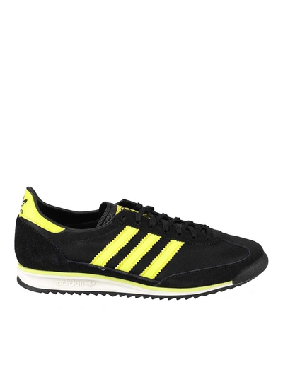 Síntomas Húmedo Cancelar Adidas Originals Sl 72 Sneakers In Core Black/acid Yellow/off White |  ModeSens