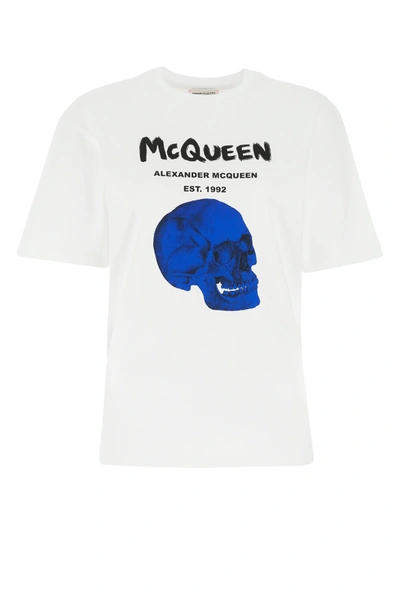 Shop Alexander Mcqueen White Cotton T-shirt  Nd  Donna 40