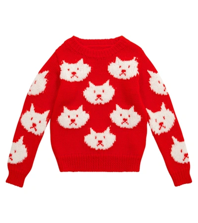 Shop The Animals Observatory Arty Bull Wool Sweater In White