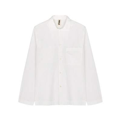 Shop Tekla Unisex White Poplin Pyjama Shirt
