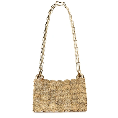 Shop Paco Rabanne 1969 Nano Treso Gold-tone Shoulder Bag