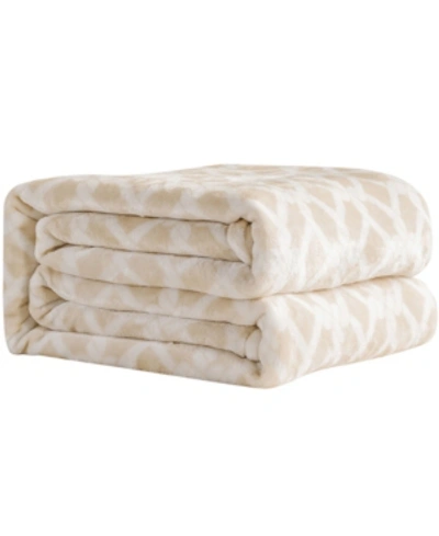 Shop Sedona House Printed Flannel Blanket, Queen In Natural