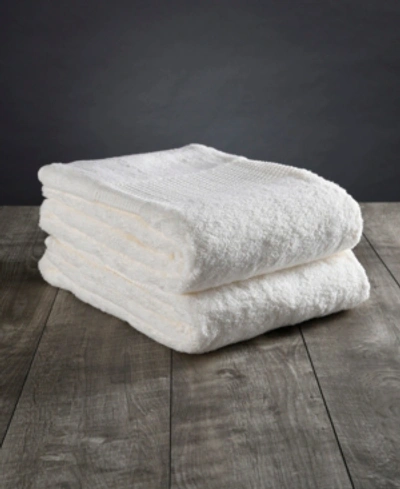 Shop Delilah Home Turkish Organic Cotton Pack Face Towels, Set Of 2 In White