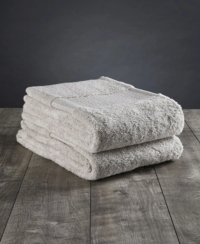 Shop Delilah Home Turkish Organic Cotton Pack Face Towels, Set Of 2 In Natural
