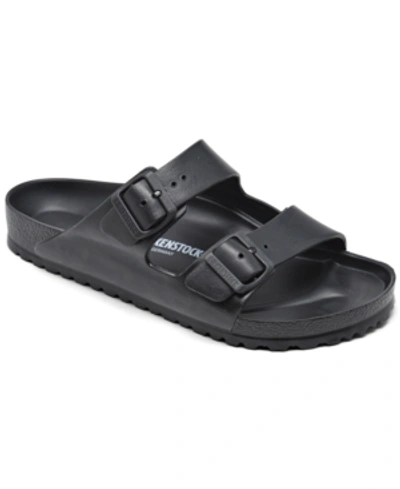 Shop Birkenstock Men's Arizona Essentials Eva Two-strap Sandals From Finish Line In Black