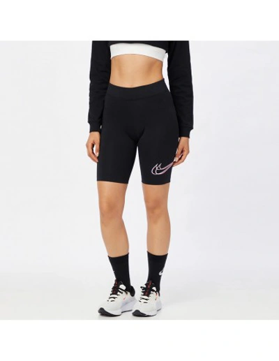 Shop Nike Cycling Leggings With Logo In Black