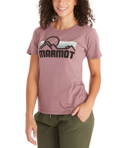 Shop Marmot Coastal Graphic-print T-shirt In Dream State Heather