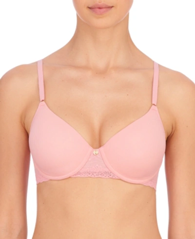 Shop Natori Bliss Perfection Contour Stretch Bra 721154 In Pink Icing