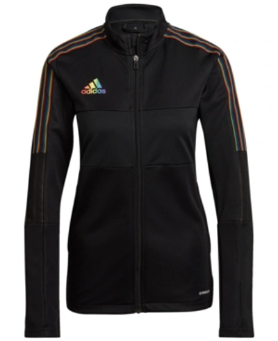Shop Adidas Originals Adidas Women's Tiro21 Pride Track Jacket In Black