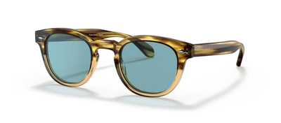Shop Oliver Peoples Sheldrake Ov5036s 170356 Phantos Sunglasses In Blue
