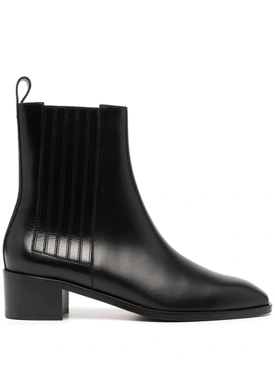 Shop Aeyde Neil Ankle-length Chelsea Boots In Schwarz