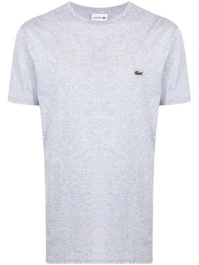 Shop Lacoste Logo-patch T-shirt In Grau