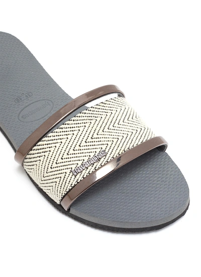 Shop Havaianas 'you Trancoso Premium' Logo Plaque Triple Band Flatform Sandals