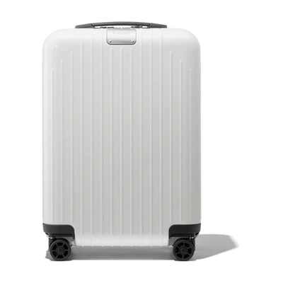 Shop Rimowa Essential Lite Cabin Luggage In White