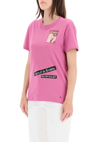 Shop Raf Simons T-shirt With Patch In Purple