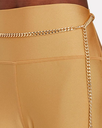 Shop Weworewhat Chain High-rise Leggings In Gold